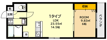 菊岡家新町館1号室